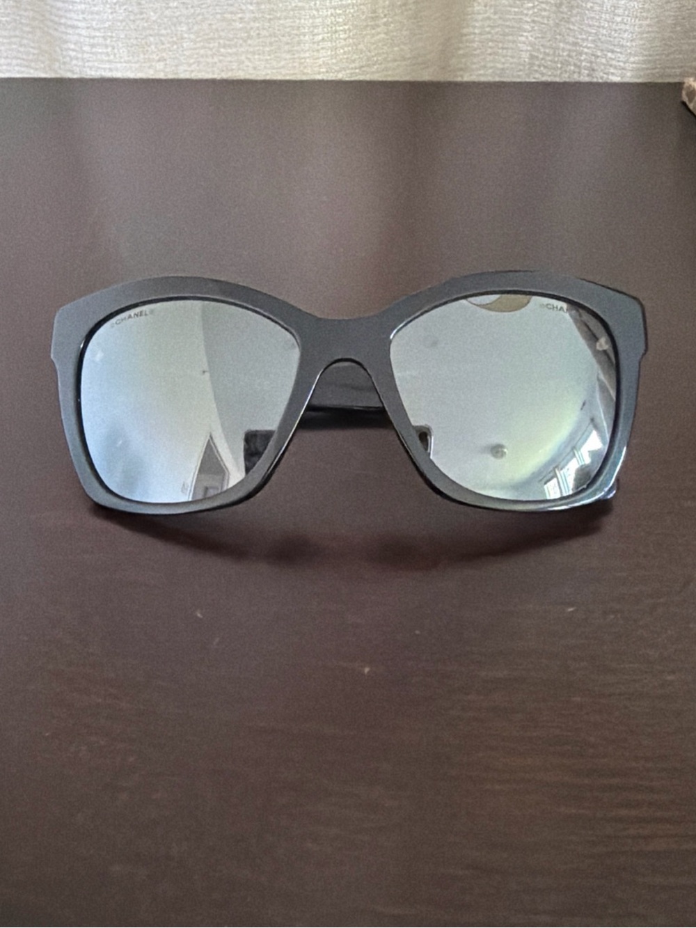 Chanel Black Oversized Rectangular
Sunglasses 5313